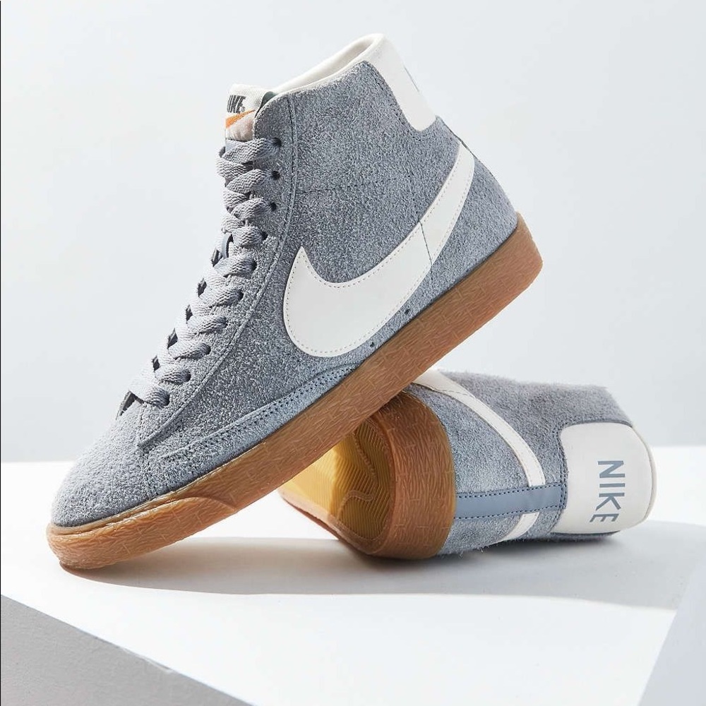 Nike Blazer Mid Vintage Suede in Blue/Grey
